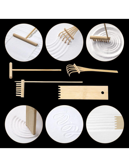 Kit Jardín Zen FOLKOR LIFE con Buda y Soporte de Incienso