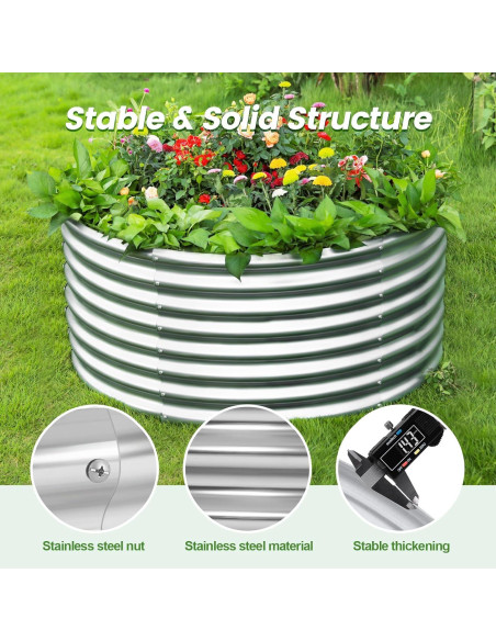 Cama de Jardín Elevada Galvanizada Land Guard 121.92 cm