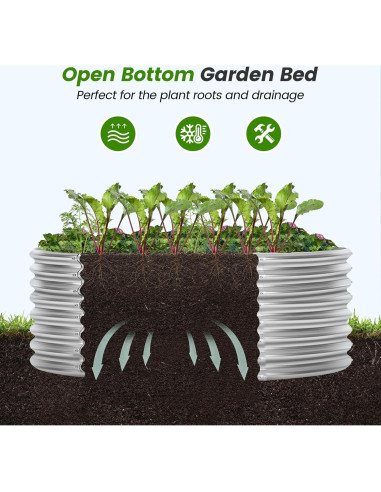 Cama de Jardín Elevada Galvanizada Land Guard 121.92 cm