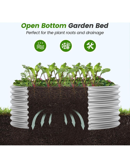 Cama de Jardín Elevada Galvanizada Land Guard 121.92 cm