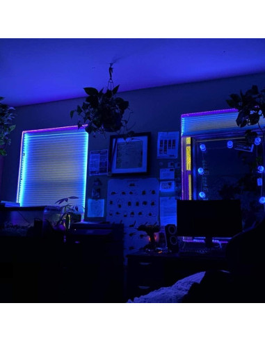 inShareplus Tira LED UV 24W 10M 600 LEDs 12V para Fiesta