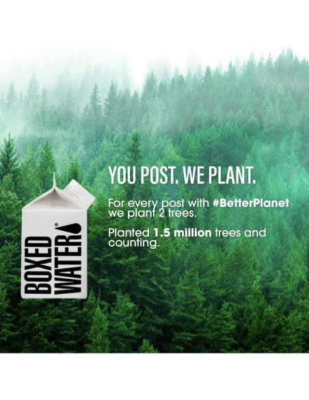 Agua Purificada Boxed Water 24 Paquete 250 ml Sostenible