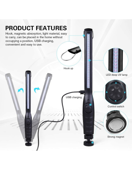 Desinfectante UV IPS Portátil Recargable USB 5h Uso