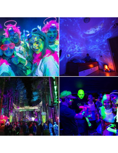 Luz Negra LED UV 50W Everbeam 395nm Impermeable IP66