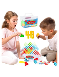 Juego de Apilamiento iYuePeng 48 Pcs Torre de Equilibrio