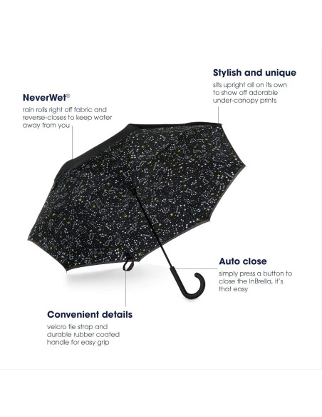 Paraguas Inverso Totes InBrella - Automático y Repelente