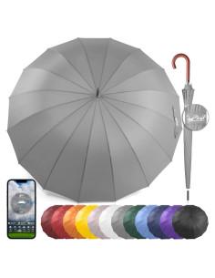 Paraguas Grande Royal Walk Automático 120cm Resistente Viento