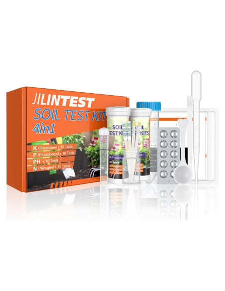 Kit de Prueba de Suelo 4 en 1 Pawfly - pH, Nitrógeno, Fósforo