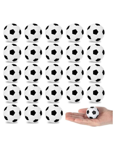 24 Piezas Mini Balones de Fútbol Fulanfudi Decoración Fiesta