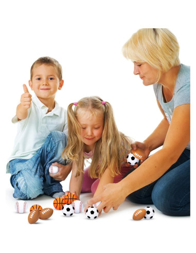 24 Piezas Mini Balones de Fútbol Fulanfudi Decoración Fiesta