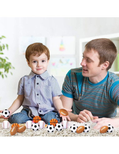 24 Piezas Mini Balones de Fútbol Fulanfudi Decoración Fiesta