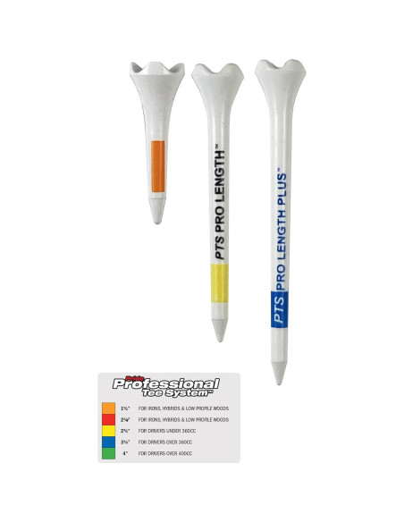 Tees de Golf Pride Performance 3,81 cm Blanco Paquete 1