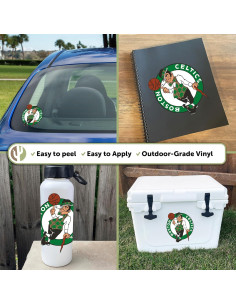 Calcomanía NBA Boston Celtics Cactus del Desierto Vinilo 20,7cm 2