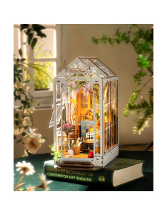 Kit de Nook de Libros ROBOTIME Casa de Jardín 3D con LED 2