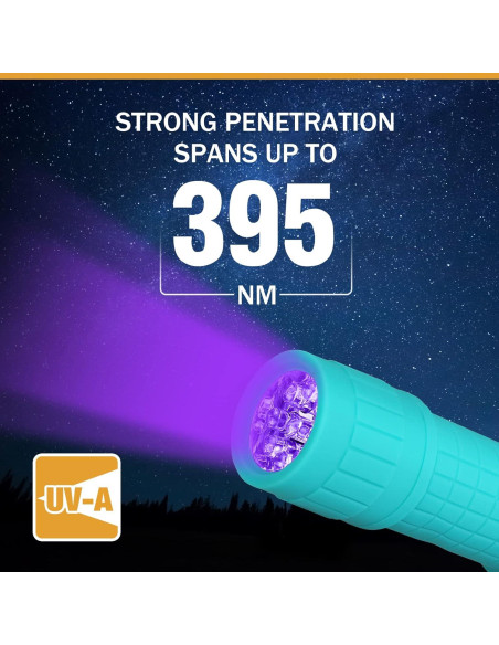 Linterna UV EverBrite Mini 9 LEDs 395nm para Mascotas