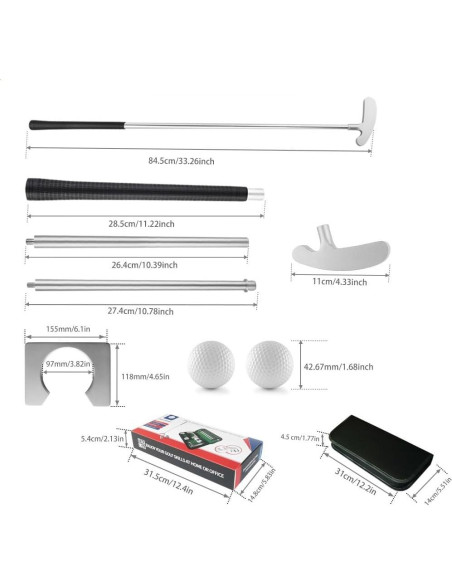 Juego de Mini Golf Y-Nut Putter Interior con Accesorios