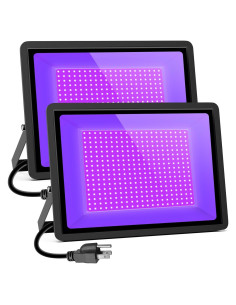 Proyector LED 500W TGYWCHY Luz Negra IP66 para Fiestas