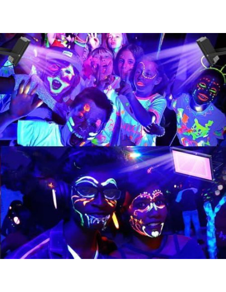 Proyector LED 500W TGYWCHY Luz Negra IP66 para Fiestas