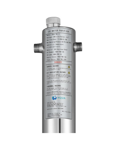 Filtro Purificador de Agua UV HQUA-TWS-12 12GPM 120V Extra Filtro Purificador de Agua UV HQUA-TWS-12 12GPM 120V Extra