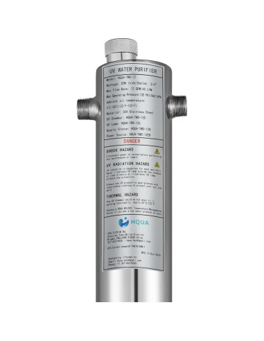 Filtro Purificador de Agua UV HQUA-TWS-12 12GPM 120V Extra