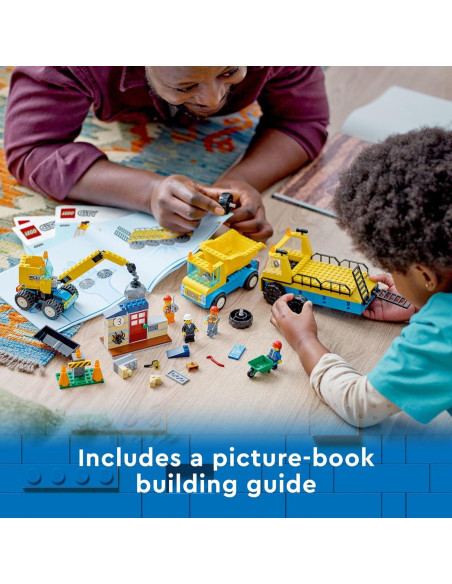 LEGO City Camiones y Grúa de Demolición 60391 - 3 Vehículos