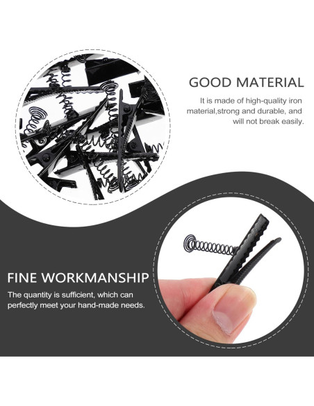 100 Clips de Pico de Pato de Metal para Manualidades DIY