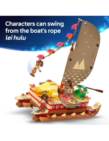 LEGO Aventura en Canoe Moana 529 Piezas Juguete 6+