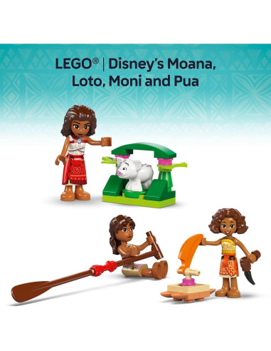 LEGO Aventura en Canoe Moana 529 Piezas Juguete 6+