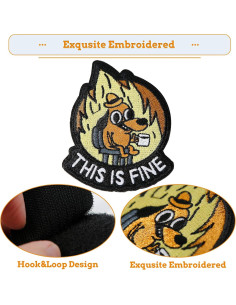 Parche Bordado Militar XMJY Este es Fino 7.62x6.1cm 2