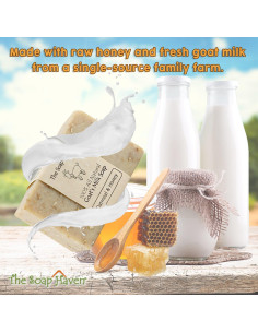 Jabón de Avena y Miel de Cabra The Soap Haven - 4 Barras Naturales 2