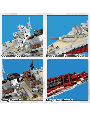 Conjunto de Bloques Acorazado JMBricklayer 60006 2081 Piezas