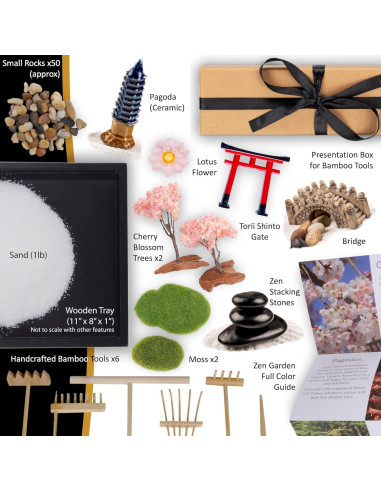 Kit Jardín Zen Japonés Island Falls 28x20 cm Decoración