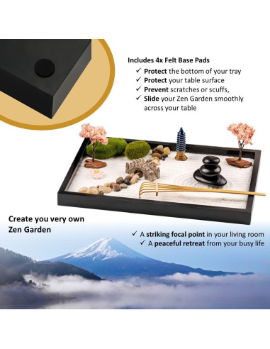 Kit Jardín Zen Japonés Island Falls 28x20 cm Decoración