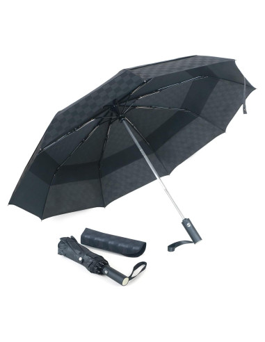 Paraguas Plegable Automático ElifeAcc UV 120 cm Ligero