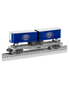 Tren Lionel O Gauge Ford con 2 Remolques Desmontables