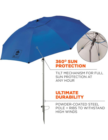 Paraguas Industrial Ergodyne SHAX 6100 2.3m Azul
