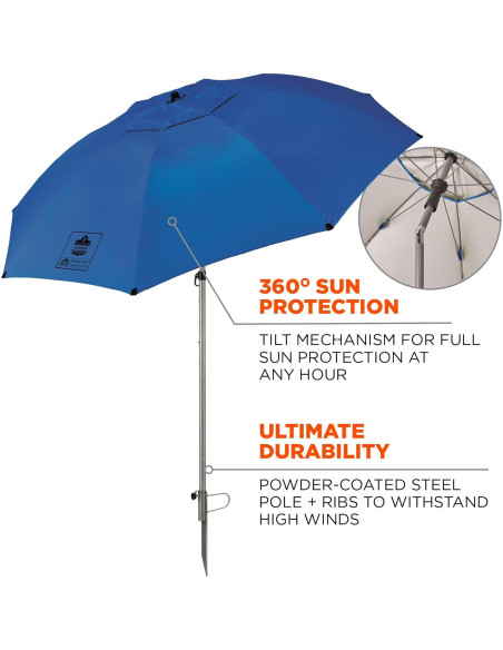 Paraguas Industrial Ergodyne SHAX 6100 2.3m Azul
