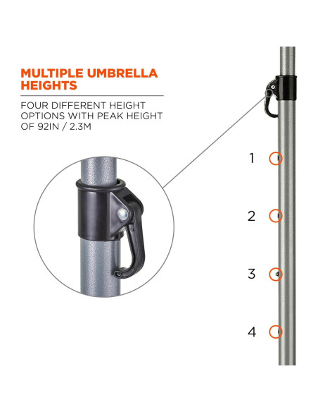 Paraguas Industrial Ergodyne SHAX 6100 2.3m Azul