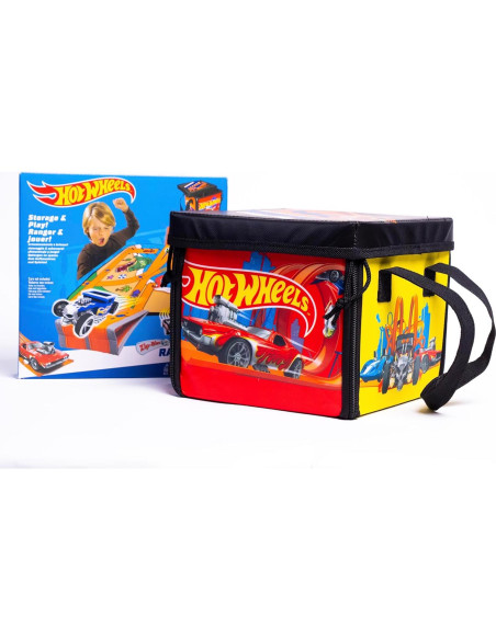 Hot Wheels ZipBin Ramp It Up - Tapete y Almacenaje 53 cm