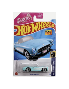 Coche de Juguete Hot Wheels Corvette 1956 Azul 10 cm