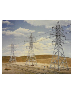 Kit Torres Transmisión HO Walthers 4 Piezas Realistas