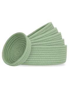 Cestas de Almacenamiento Cazzon 6 Piezas Algodón Verde