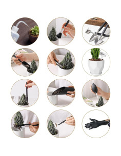 Juego de Herramientas de Jardinería Melphoe 25 Piezas Mini 2