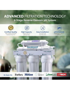 Sistema de filtración de agua APEC ROES-PH75 75 GPD 6 etapas 2