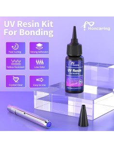 Kit de Resina UV Honcaring 30g con Luz para Reparación 2