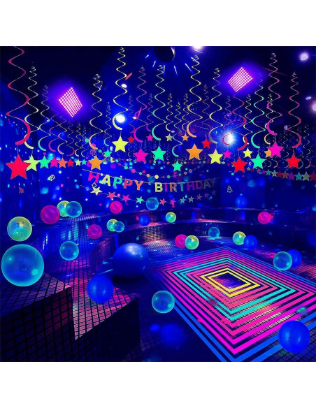 Proyector UV 100W Glostars IP66 Luz Negra 395nm 2 Paquetes