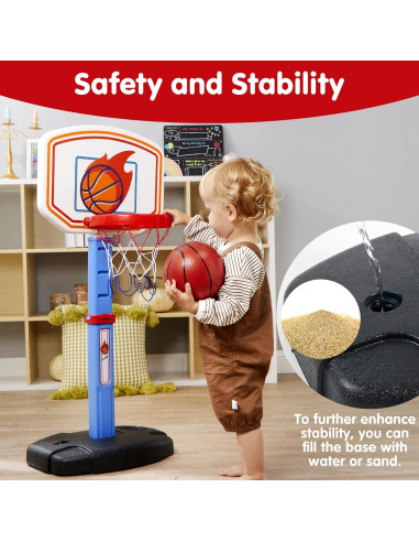 Juego de Baloncesto Ajustable JOYIN para Niños 2.5-3.5 ft