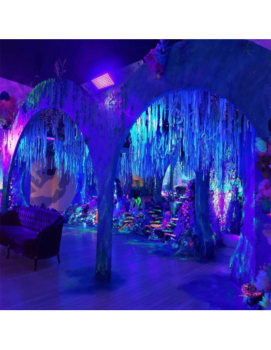 Proyector UV 100W Glostars IP66 Luz Negra 395nm 2 Paquetes