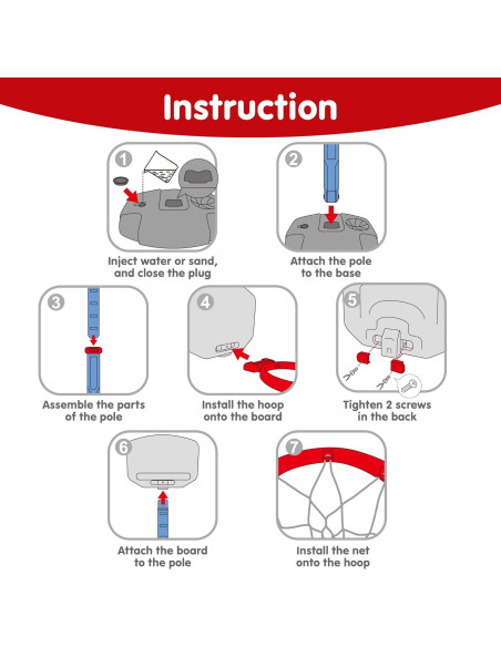 Juego de Baloncesto Ajustable JOYIN para Niños 2.5-3.5 ft