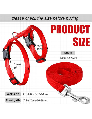 Conjunto de Arnés y Correa para Hurones Foaincore 6 Pcs